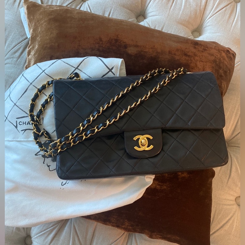 Authentic Vintage Chanel Classic Medium Double Flap Bag